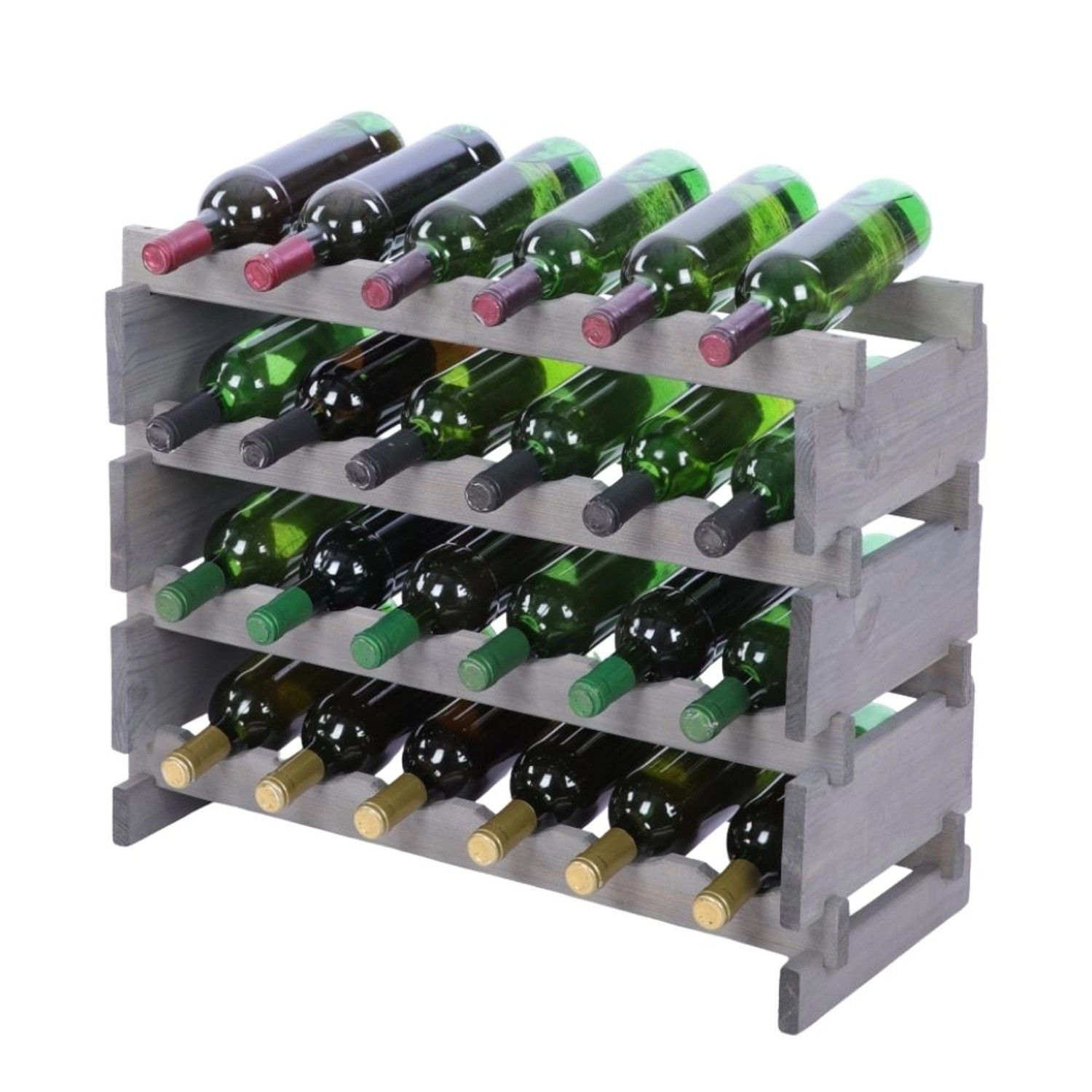 PROREGAL Weinregal VINOTECA FLEX PRO HxBxT 51x65x28cm 24 Flaschen Auf 4 Ebe günstig online kaufen