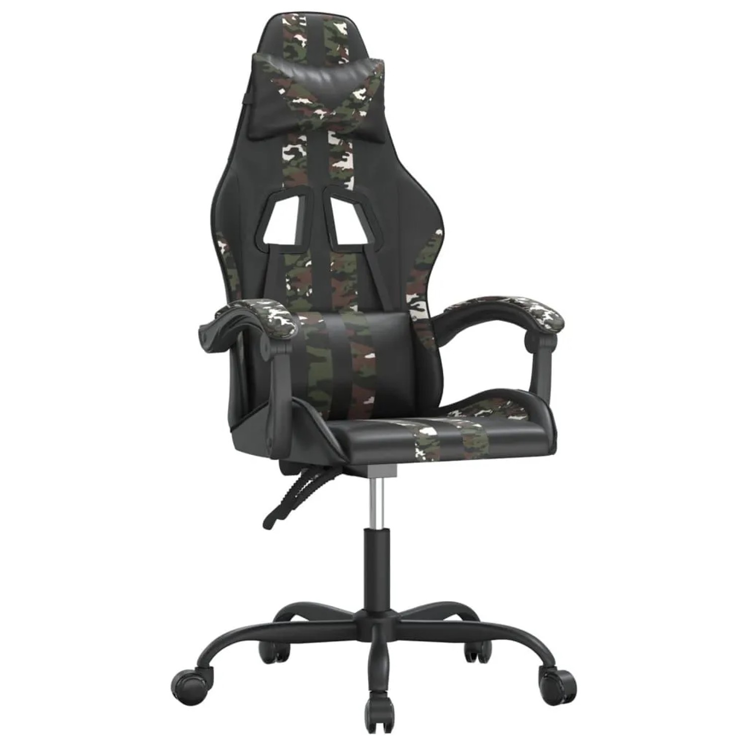 vidaXL Gaming-Stuhl Schwarz und Tarnfarben Kunstleder 3143829