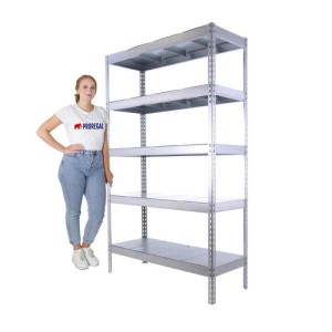 Verzinktes PROREGAL Schwerlastregal Big Metal Yeti mit 5 Böden, 200x150x75 cm, Fachlast 400 kg.