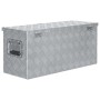 DELUKE Aluminiumbox Mit Deckel Abschließbar Alubox Deichselbox Alu Anhängerbox Werkzeugkiste Transportbox Metallkiste 80x30x35cm Silber_4
