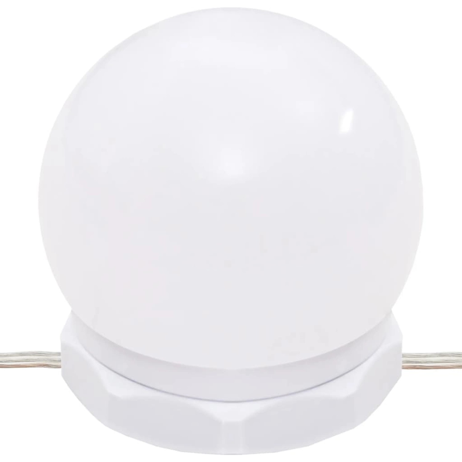Detailaufnahme LED-Leuchte für vidaXL Schminktisch, warmweiß/kaltweiß.