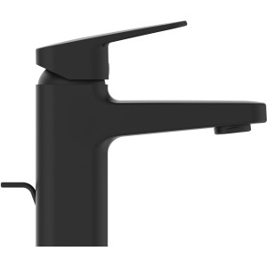 Ideal Standard Waschtischarmatur Ceraplan H75, Schwarz Matt. Armatur mit Ablaufgarnitur.