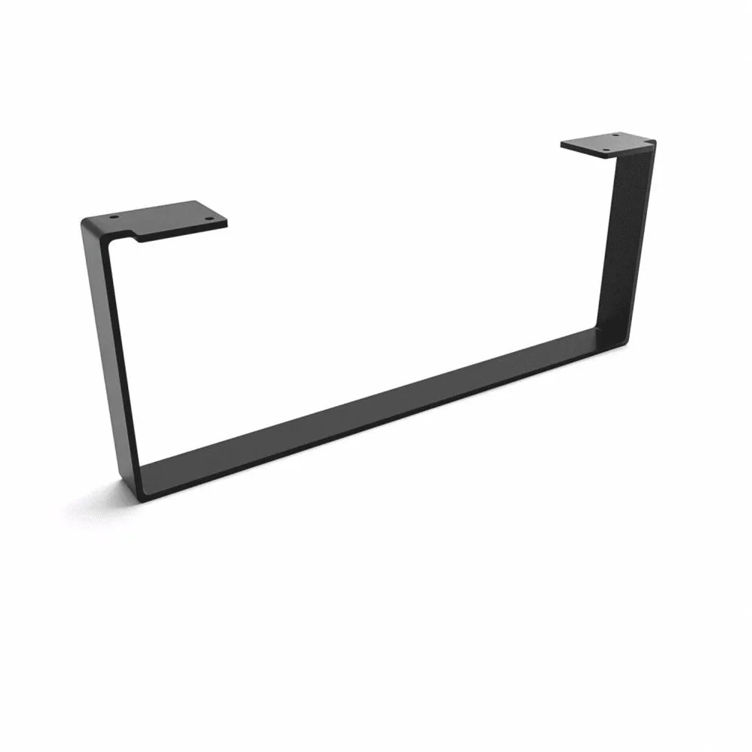 HEVVA Möbelbein LUXEMBURG 20 cm Hoch 50 cm Tief 1 Fuß Schwarz