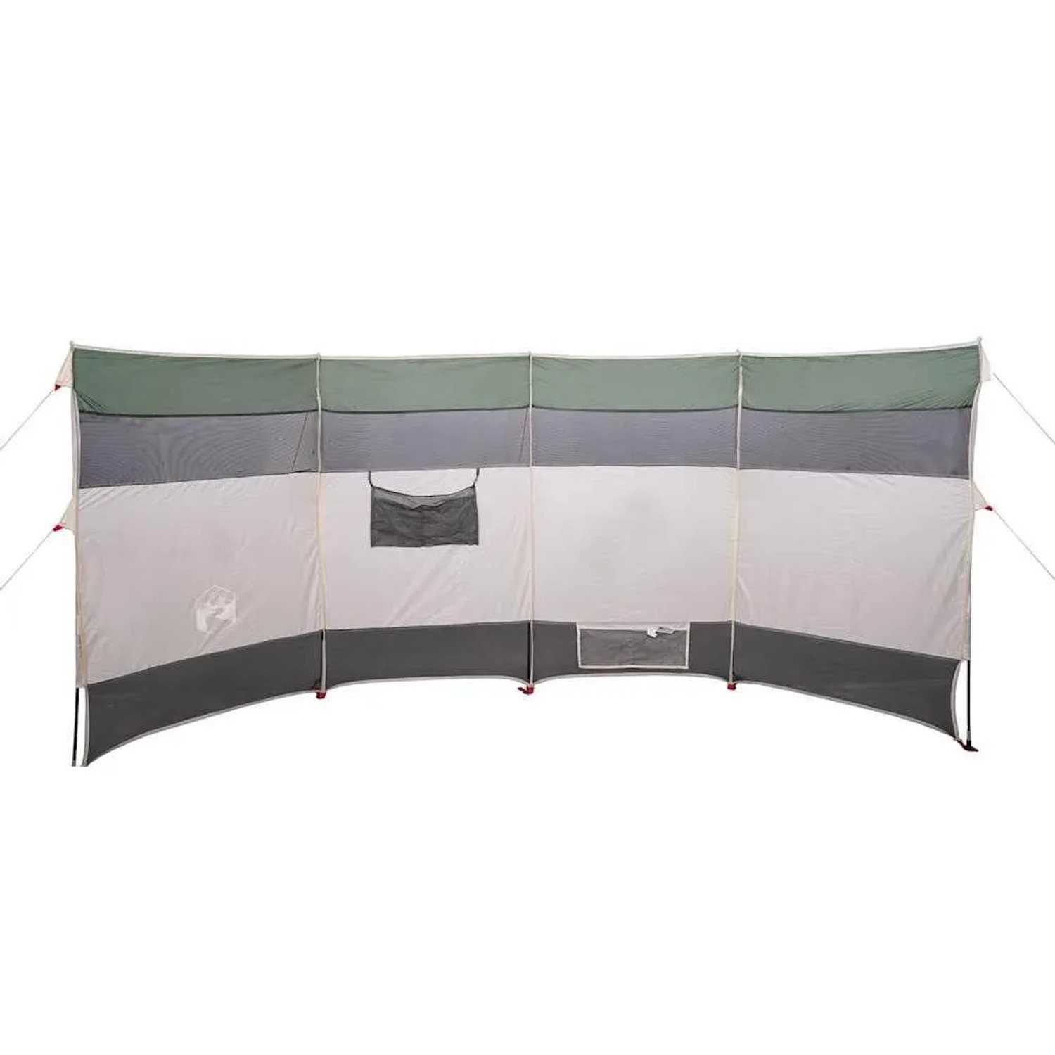 vidaXL Camping-Windschutz Grün 366x152x152 cm Wasserdicht 94740
