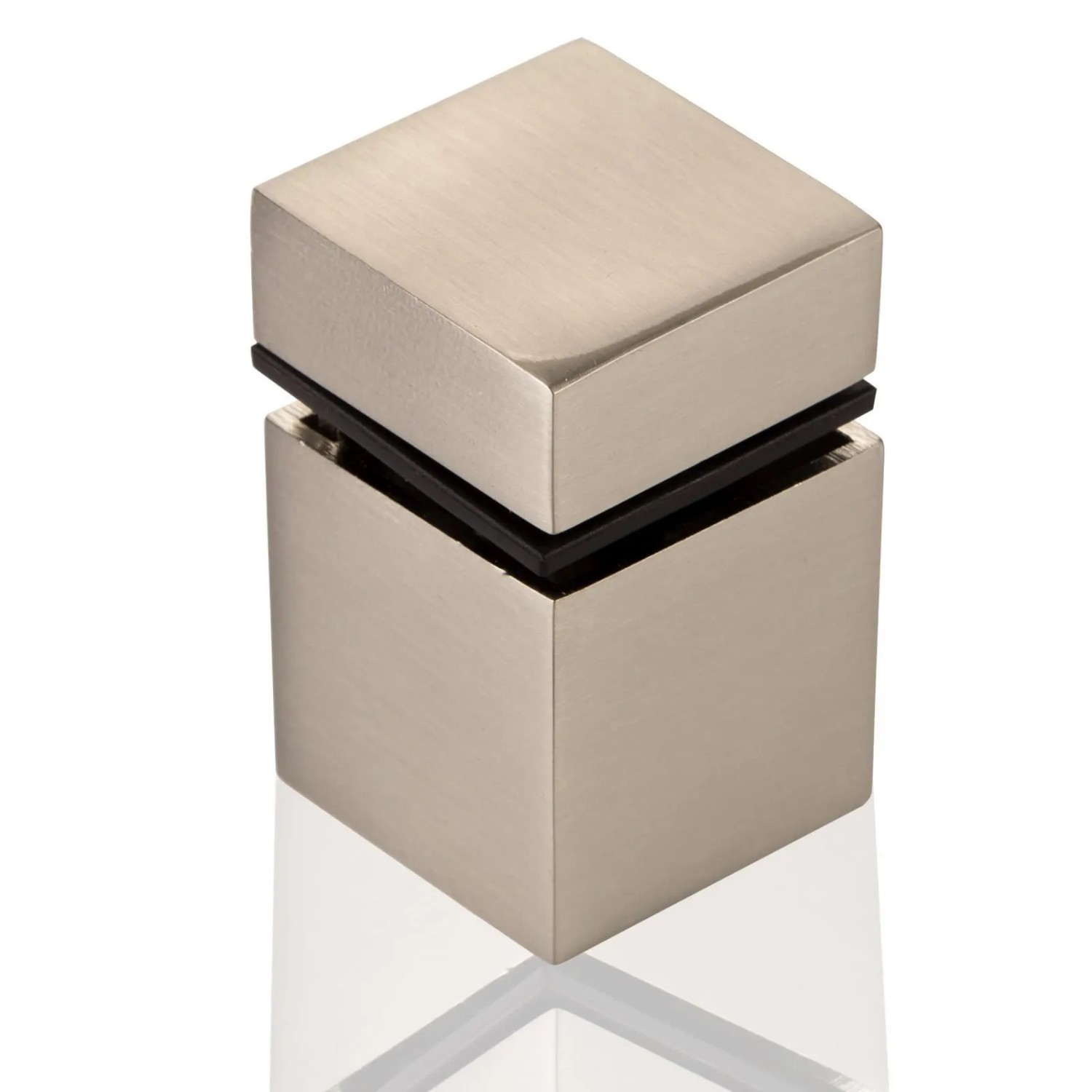 SOTECH Glasbodenträger CUBE II 30 x 30 mm Edelstahloptik