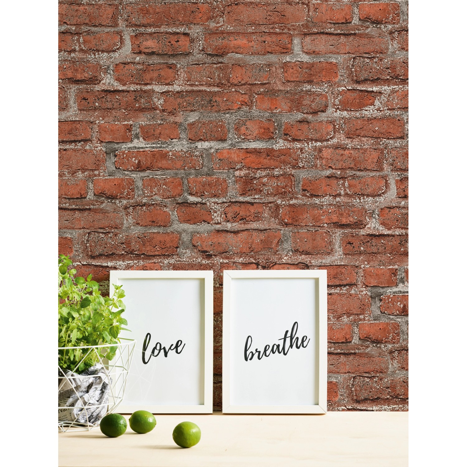 AS-Creation Vliestapete Bude 2.0 in Steinoptik rot/grau. Dekorative Tapete mit leichter Struktur.