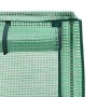 Detailansicht des Gewächshaus-Aufsatzes für das vidaXL Hochbeet mit Rattan-Optik.