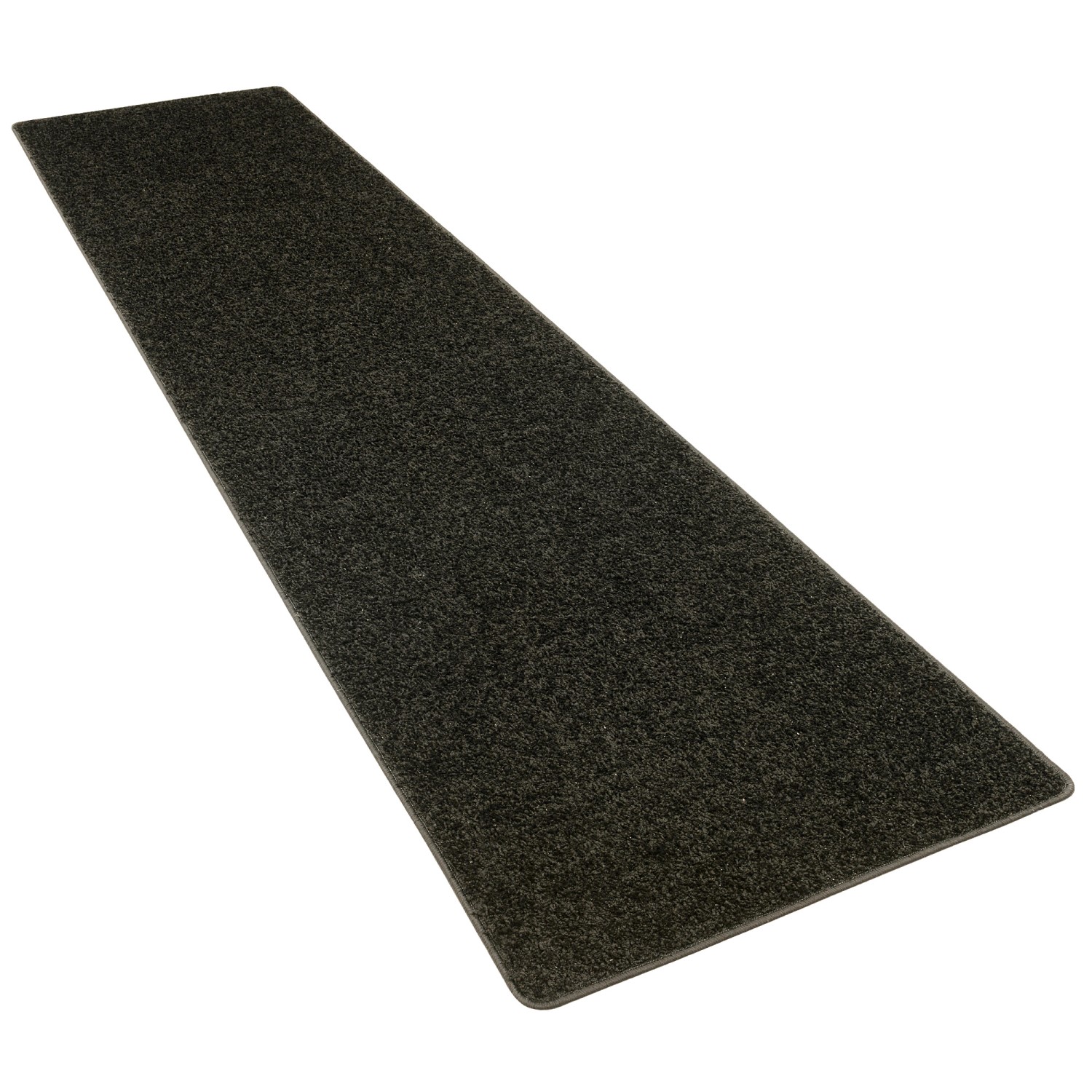 Snapstyle Hochflor Velours Teppich Läufer Mona Schwarz 80x320cm günstig online kaufen