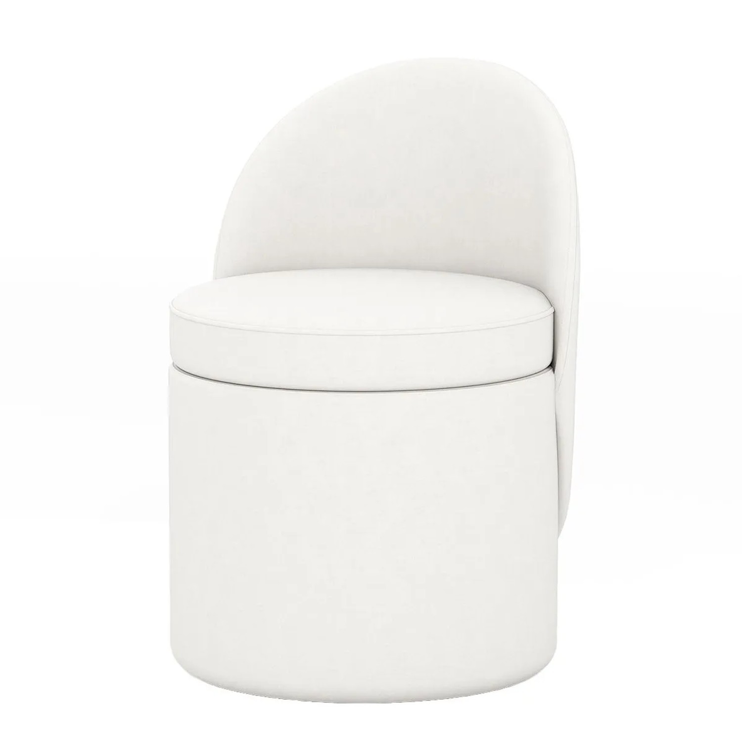 Costway Schminkhocker 38 L mit Rückenlehne & 9 cm Schwammpolster