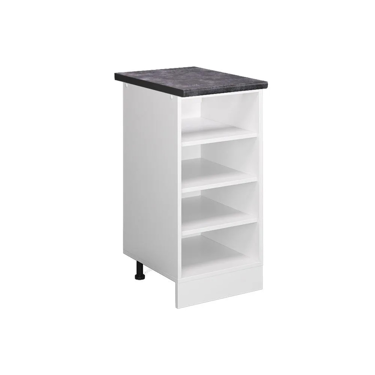 Vicco Küchenregal R-Line Offener Küchenschrank Weiß Weiß 40 cm AP Anthrazit