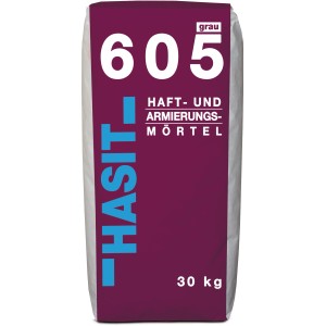 Sack Hasit 605 Haft- und Armierungsmörtel, 30 kg, für innen und außen.