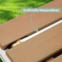 Detailaufnahme der holz4home Bodendusche mit Wasserdüsen für Garten, Pool und Camping.