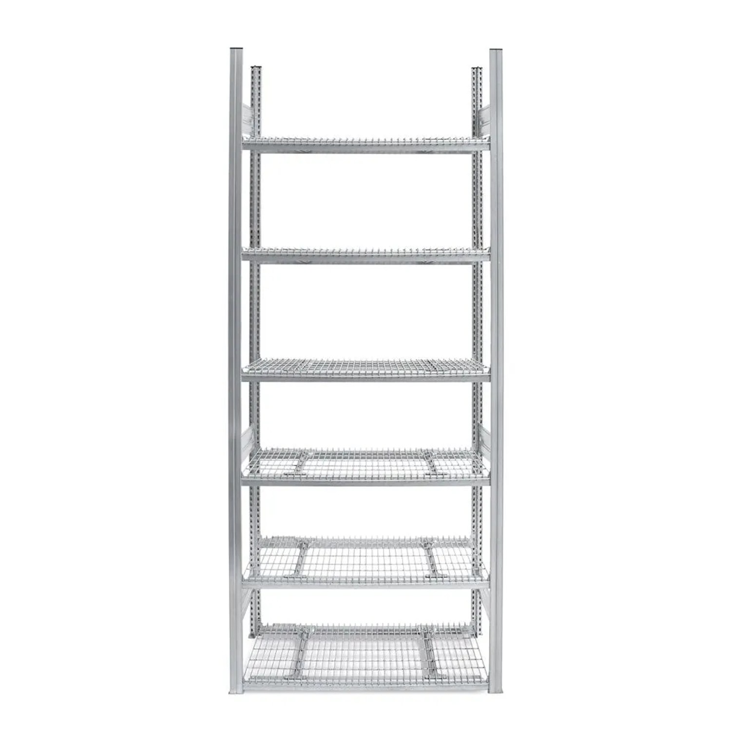 PROREGAL Drahtgitterbodenregal Stecksystem MAGNUS Made In Germany Grundregal 250x75x80cm 6 Ebenen Fachlast 250kg Verzinkt