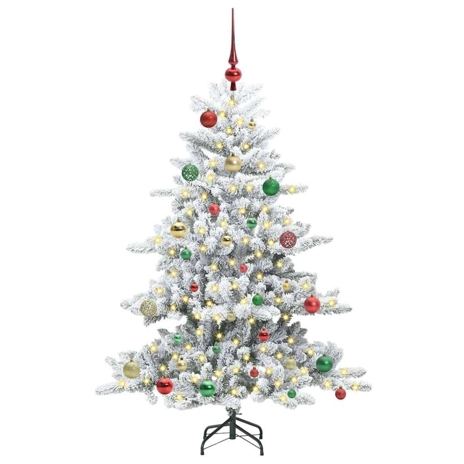 vidaXL Künstlicher Klappbarer Weihnachtsbaum mit 150 LEDs 150 cm PVC 3397713