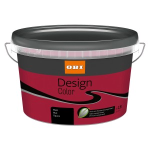 Eimer OBI Design Color matt Berry, 2,5 l, für bunte Wandfarben.