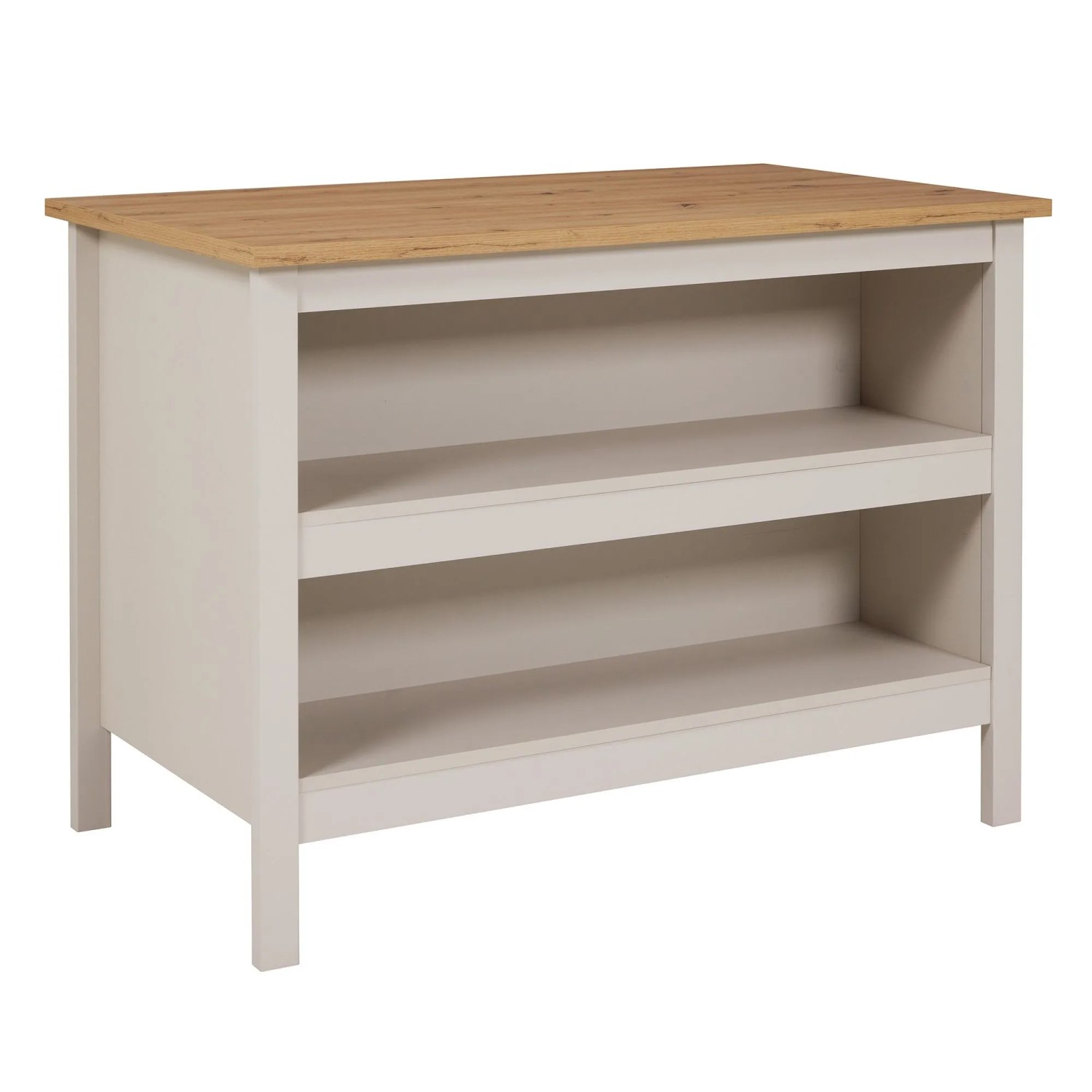 Emmilia Kücheninsel Kaschmir Artisan Eiche Nachbildung 124 cm
