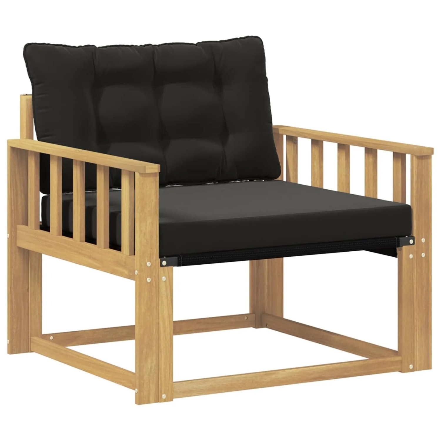 vidaXL Outdoor-Sofagarnitur Massives Akazienholz und Textilene Weiß 3439062