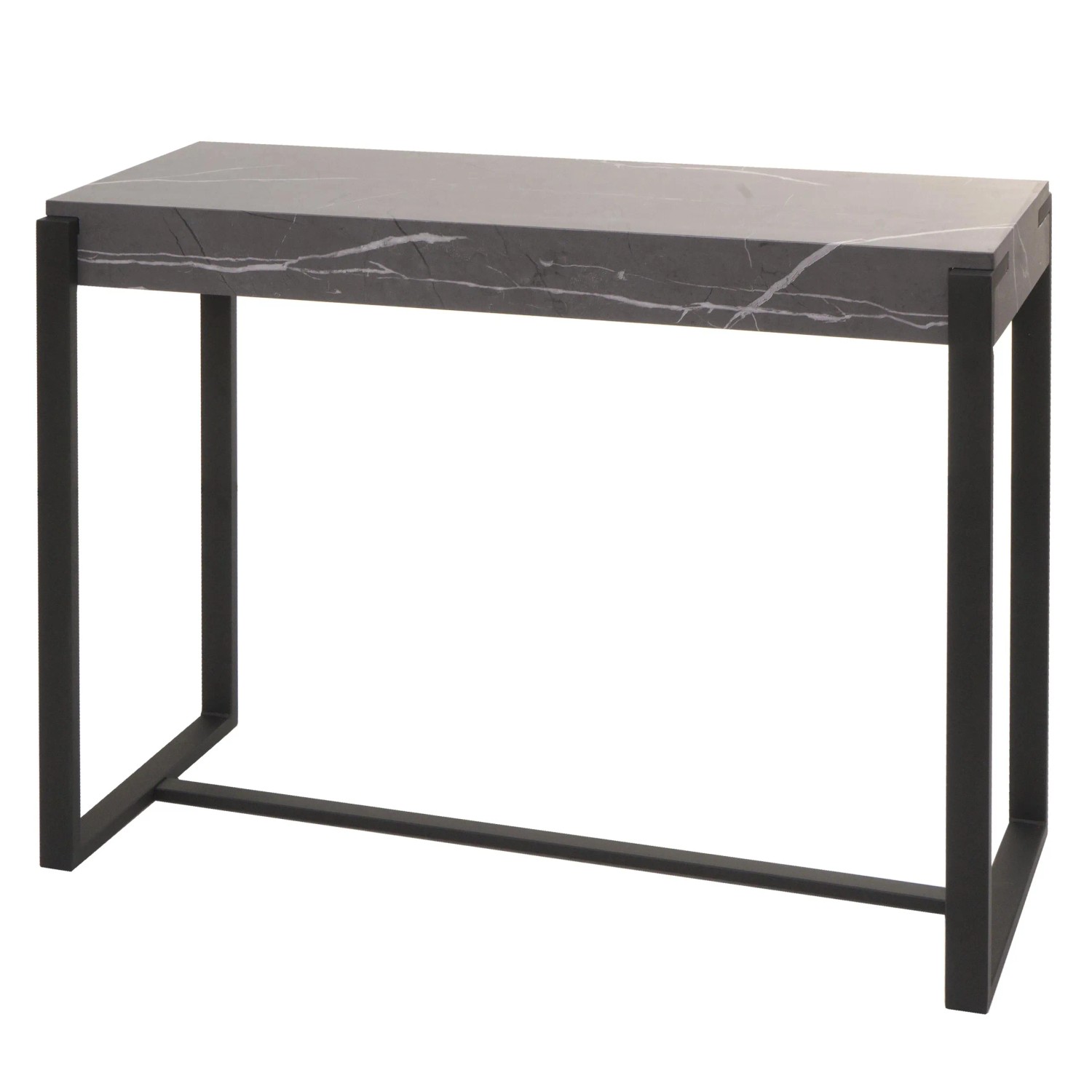 MCW Konsolentisch L53 Marmor-Optik Grau 81x100x40cm