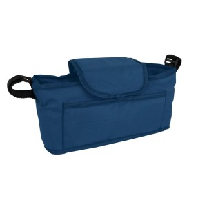 Marineblaue Fronttasche für Monstershop Haustierwagen, wasserdicht mit Fächern und Klettverschluss.