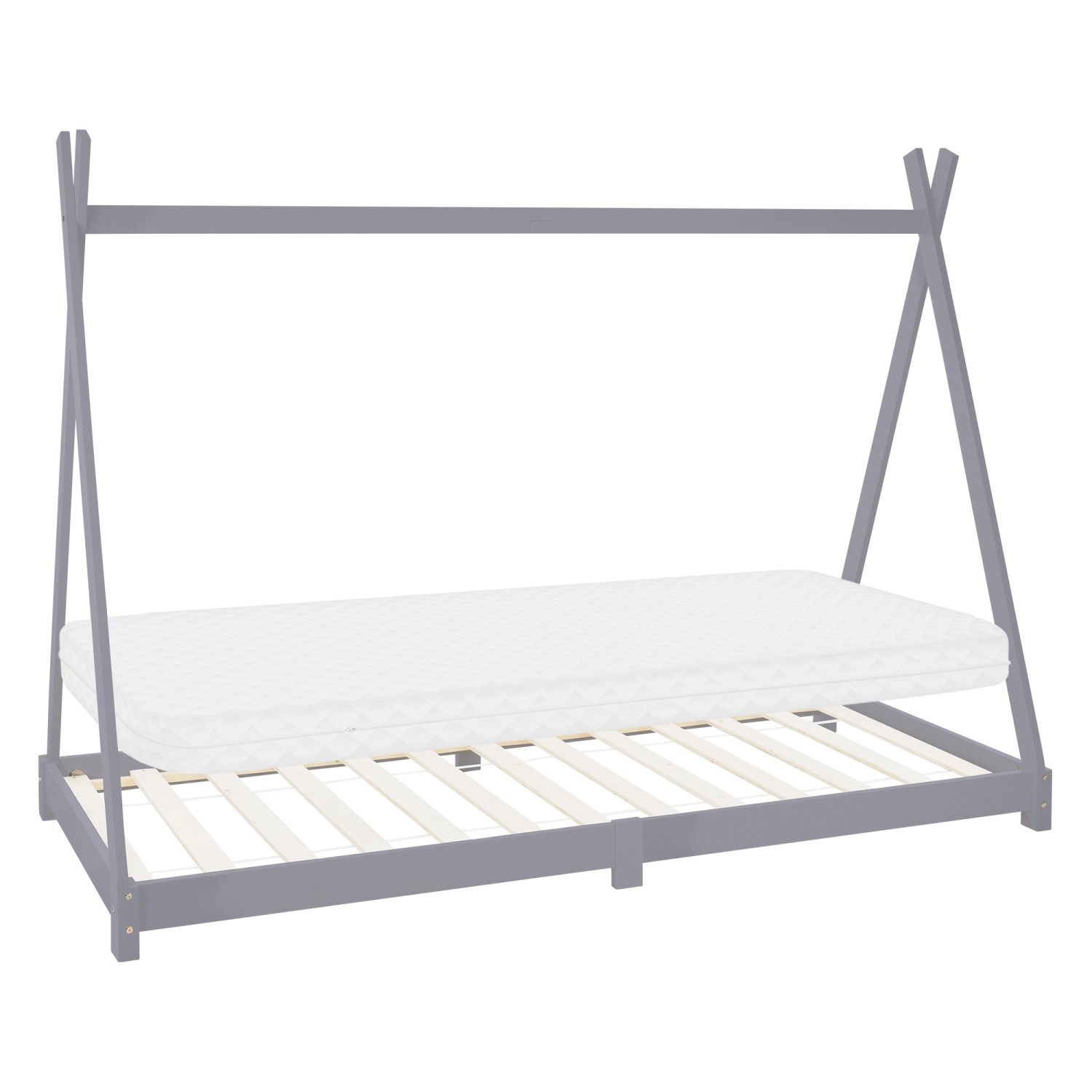 ML-Design Kinderbett Tipi Mint 90x200 cm mit Matratze H10cm Lattenrost günstig online kaufen