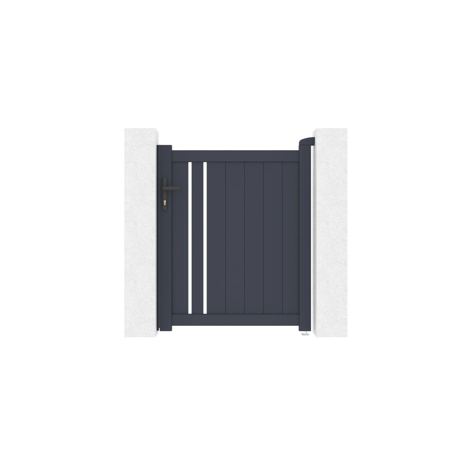 Casanoov Tor In Der Breite Verstellbar Giona 100x120cm Grau Aluminium