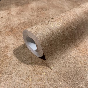 Rolle Marburg Vliestapete in brauner Betonoptik mit leichtem Glanz.