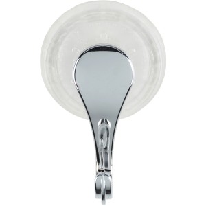 Wenko Saughaken 2er-Set, glänzend, aus Chrom und transparentem Kunststoff für Bad und Küche.