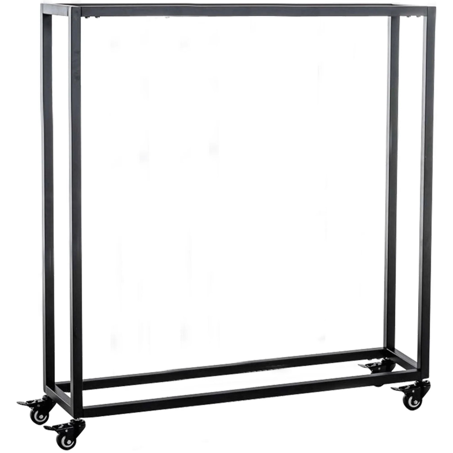 DELUKE Kaminholzregal Innen Metall BETTA Mit Rollen 25x80x100 Brennholzregal Innen Kaminholzständer Feuerholzregal Wohnzimmer