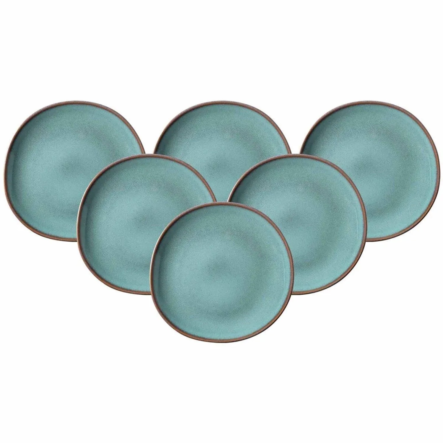 like. by Villeroy & Boch Lave Frühstücksteller 23 cm 6er Set Glacé