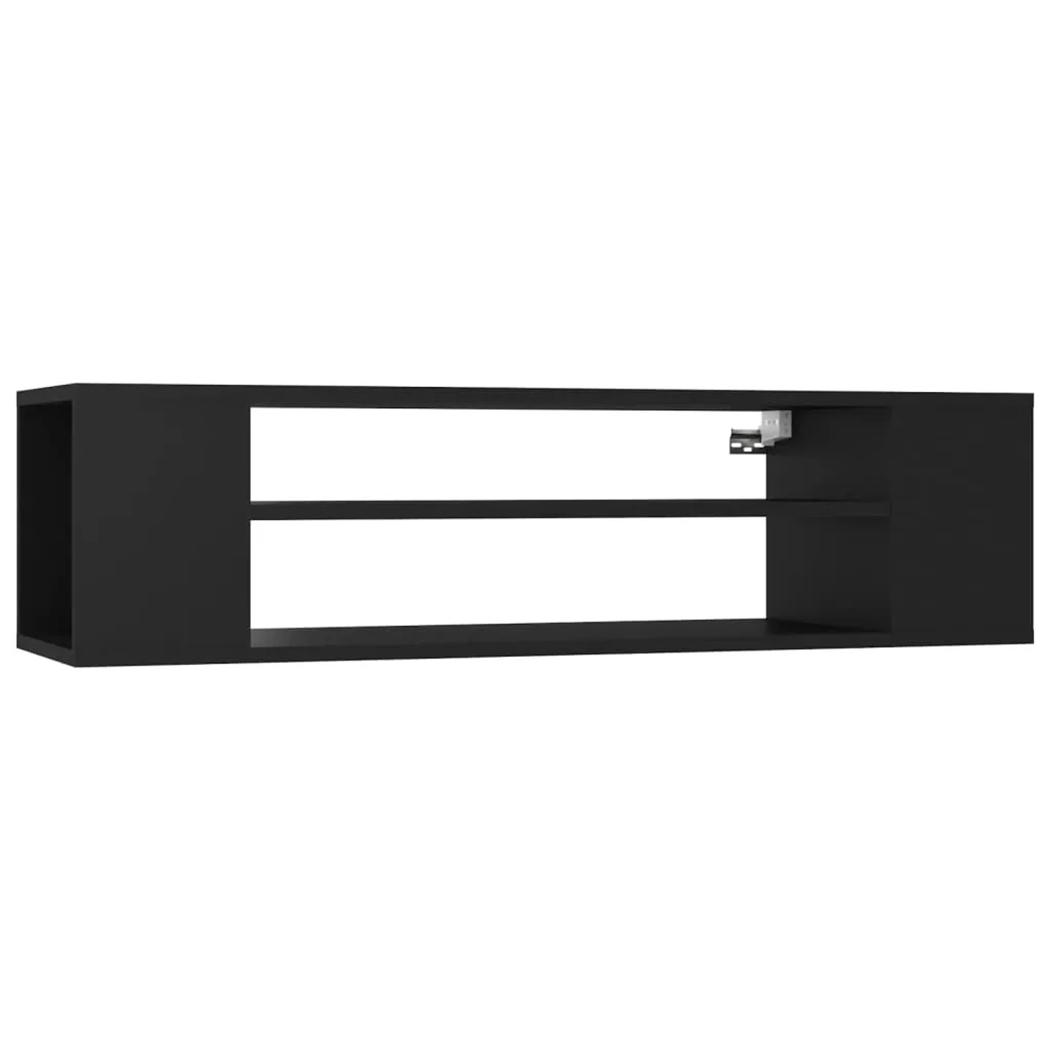 vidaXL TV-Hängeschrank Schwarz 100x30x26,5 cm Holzwerkstoff 806230