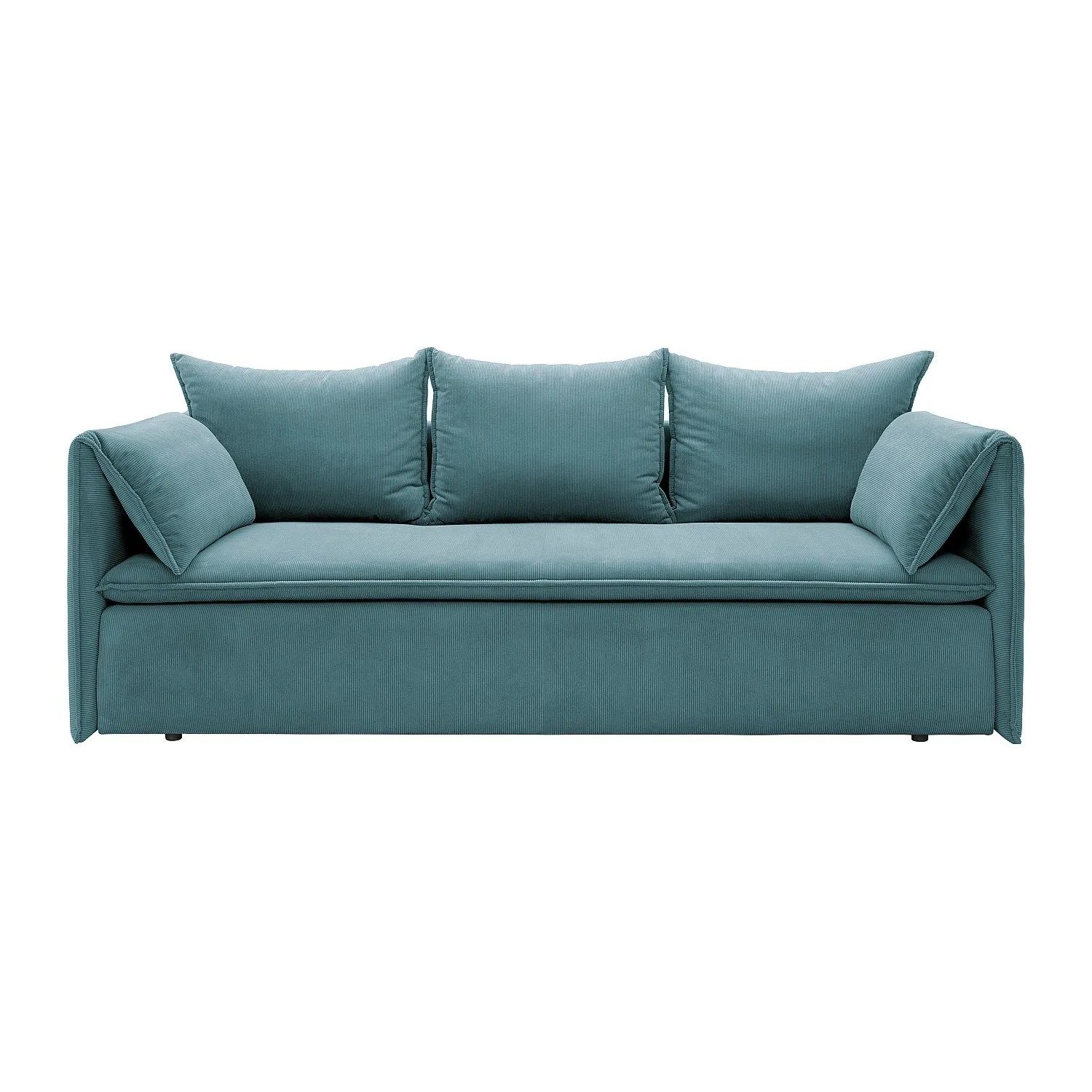 Vente-unique Schlafsofa Teodora Türkisblau 218 cm
