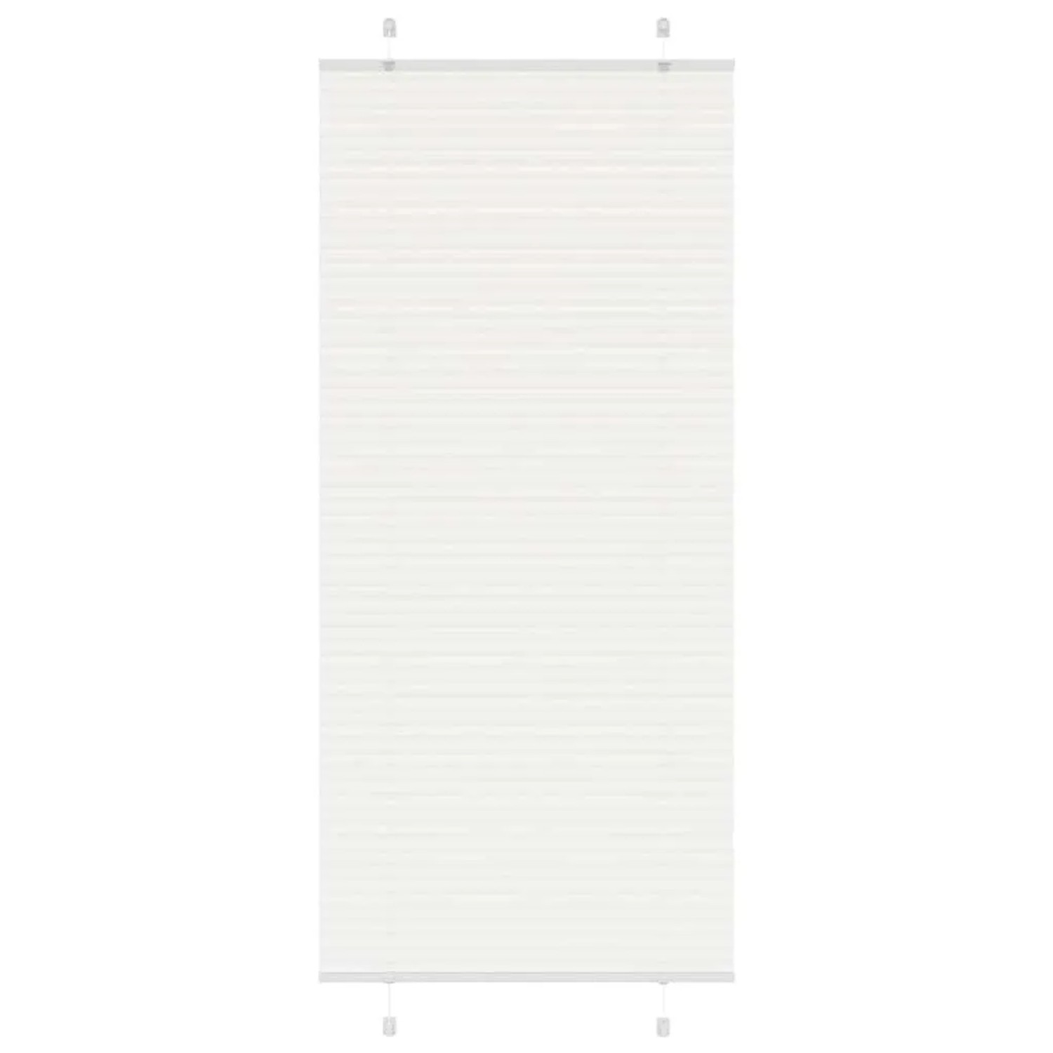 vidaXL Plissee Weiß 100x200 cm Stoffbreite 99,4 cm Polyester 4015517 günstig online kaufen