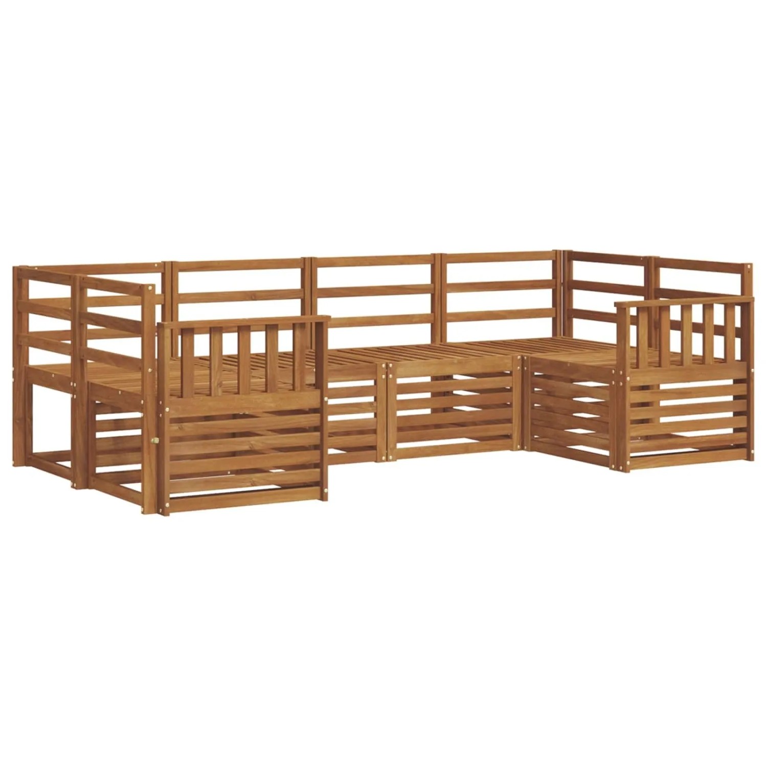 vidaXL Sofagarnituren 6 Tlg Natur Massivholz Akazie 3375359