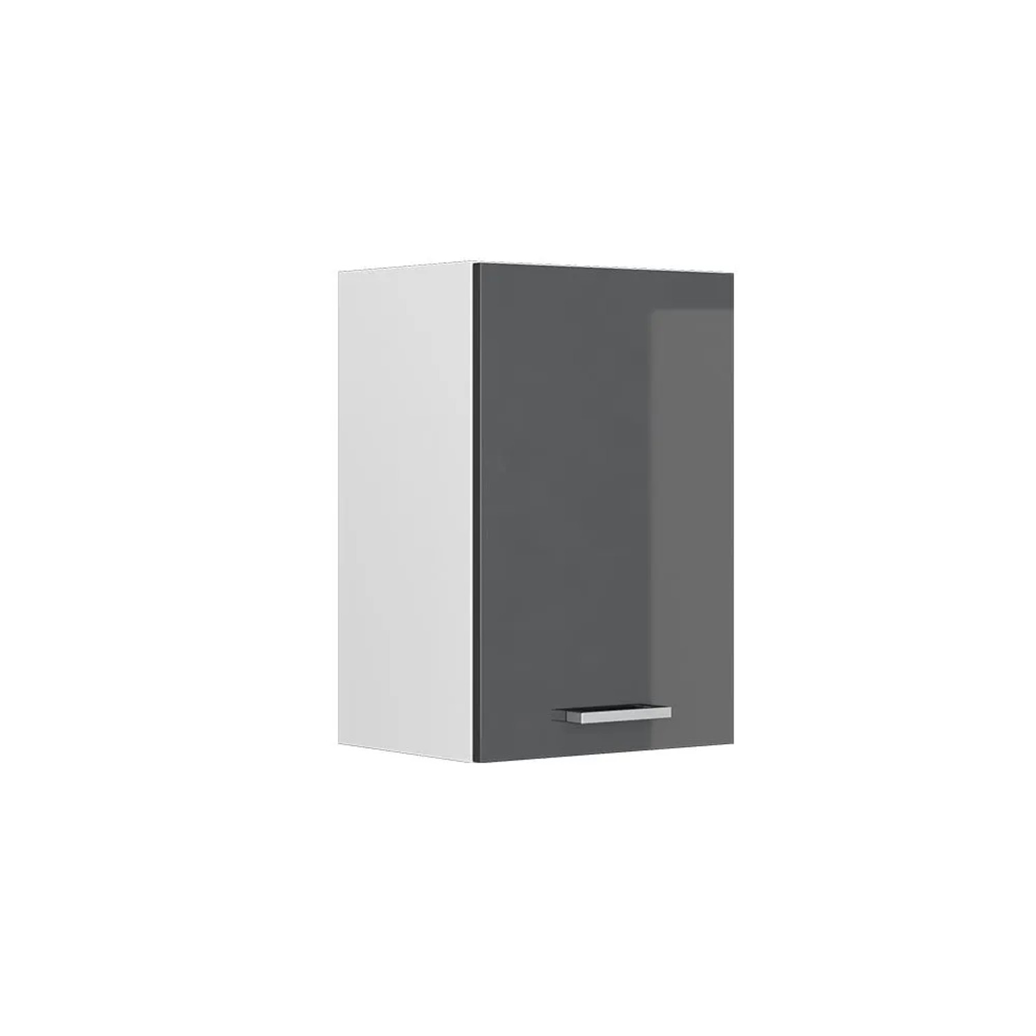 Vicco Hängeschrank R-Line Hängender Küchenschrank Anthrazit Hochglanz Weiß 40 cm