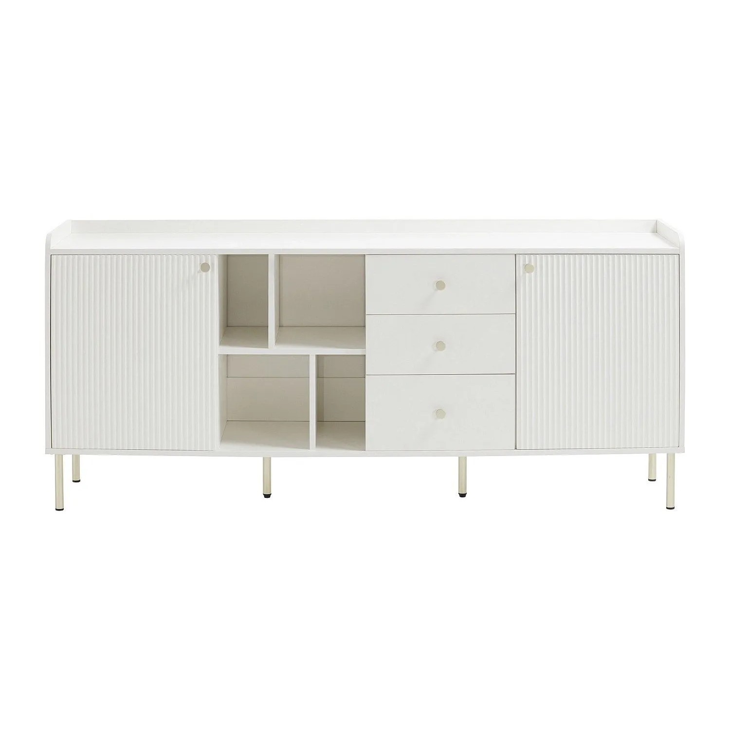 Vente-unique Sideboard Lunaor Weiß 185 cm