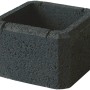 EHL Planomur Pfeilerelement in Anthrazit, 32,5x32,5x20 cm, für Mauersysteme und Grundstückseinfriedung.