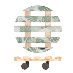 Wagner Multi Roller GH0641, Rolluntersetzer mit Dschungel-Motiv, Ø 30 cm, 100 kg Tragkraft.