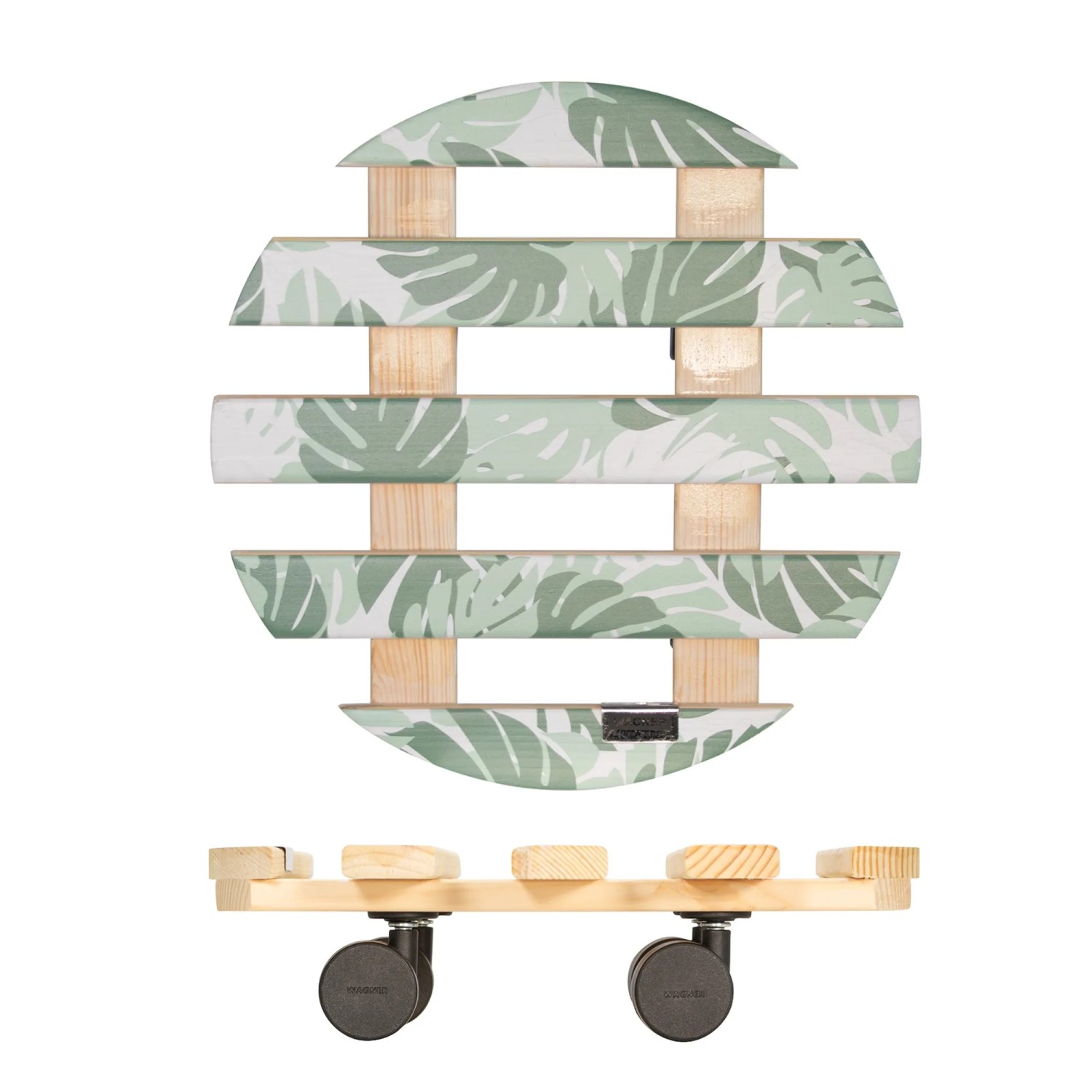 Wagner Multi Roller GH0641, Rolluntersetzer mit Dschungel-Motiv, Ø 30 cm, 100 kg Tragkraft.