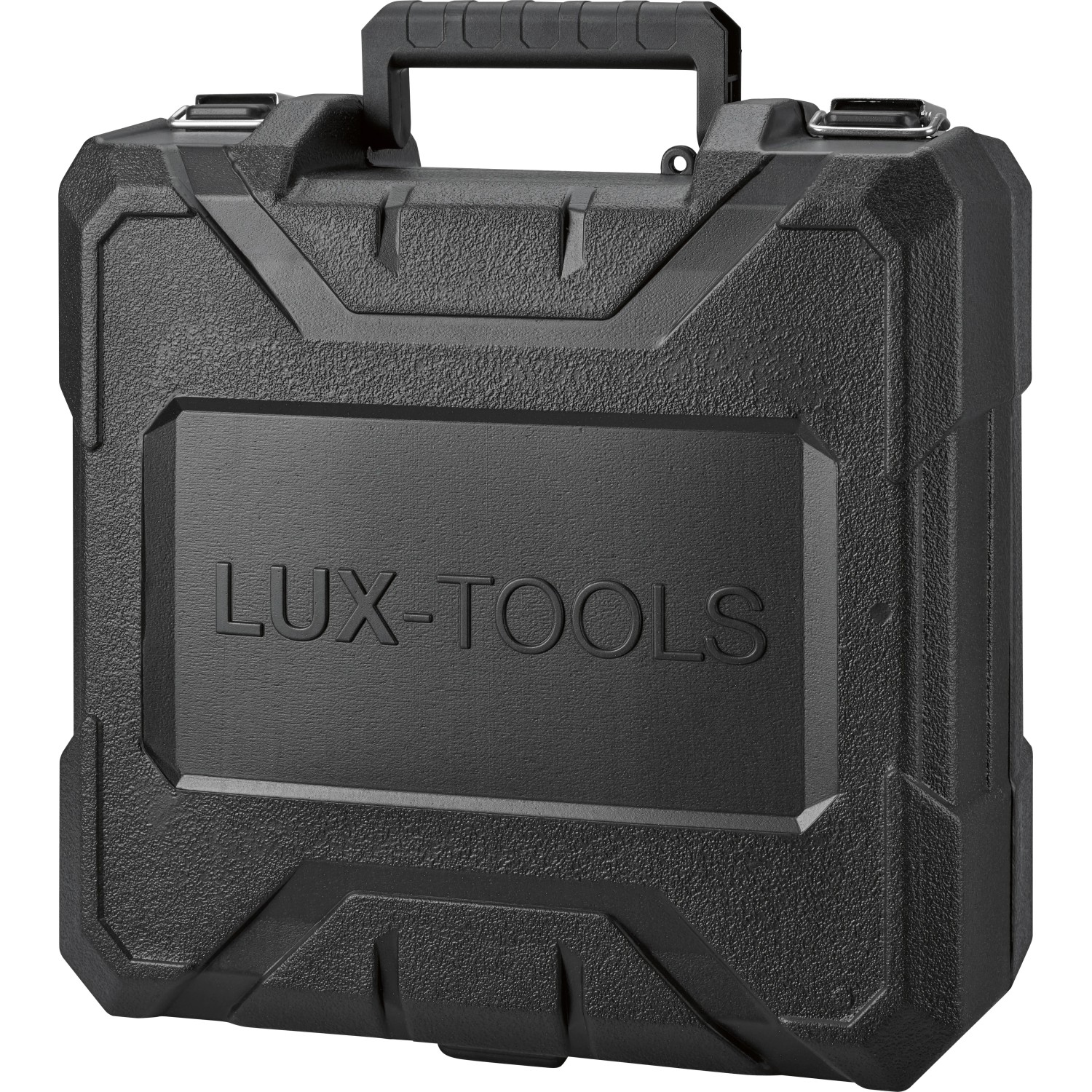 Schwarzer Koffer für LUX-TOOLS Akku-Schlagschrauber A-SSR-12 Set.