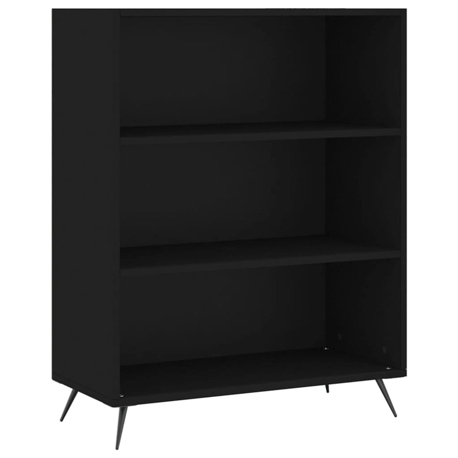 vidaXL Bücherregal Bücherregal Schwarz 69,5x32,5x90 cm Spanplatte günstig online kaufen