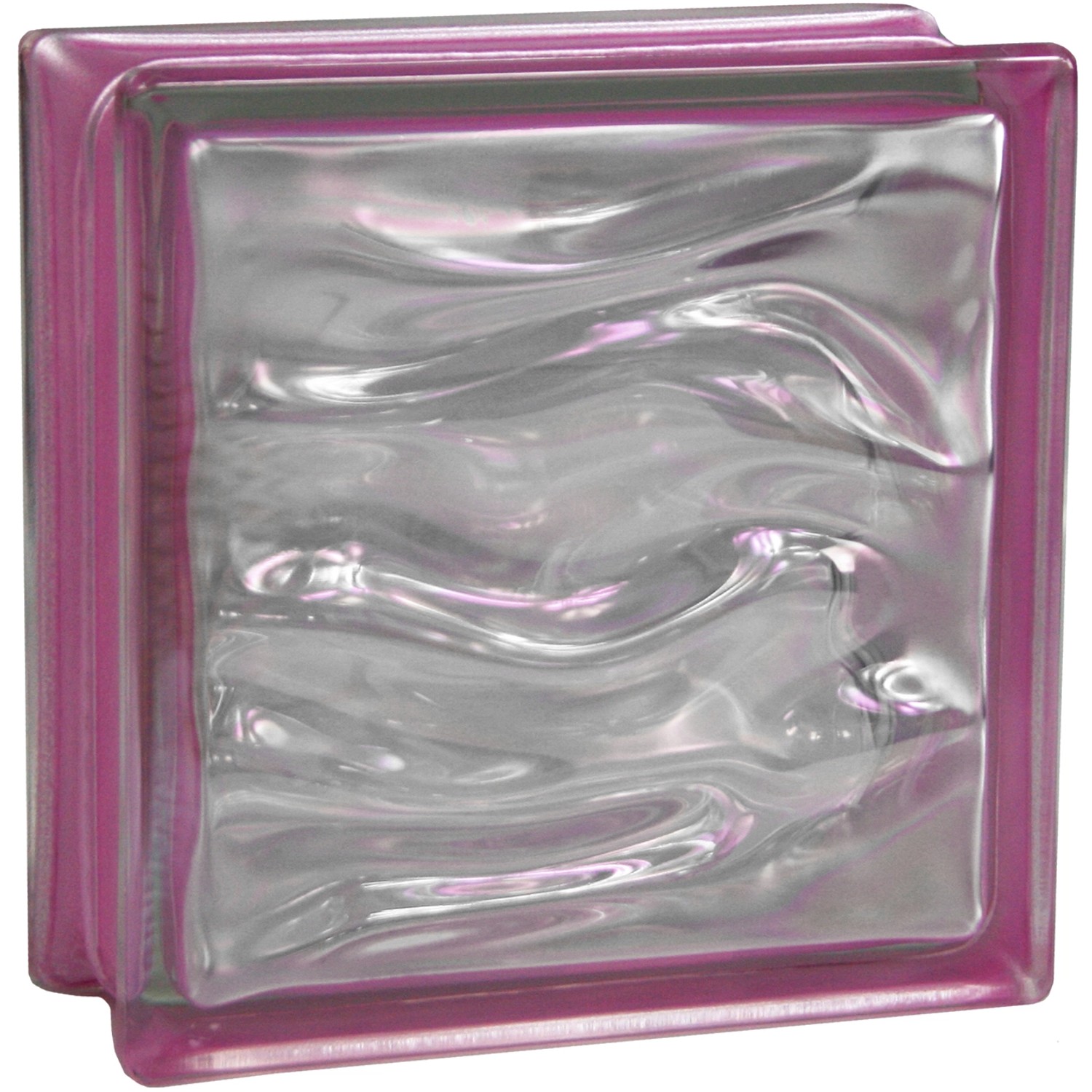 BM Glasstein Aqua Reflex Amethyst 19 cm x 19 cm x 8 cm