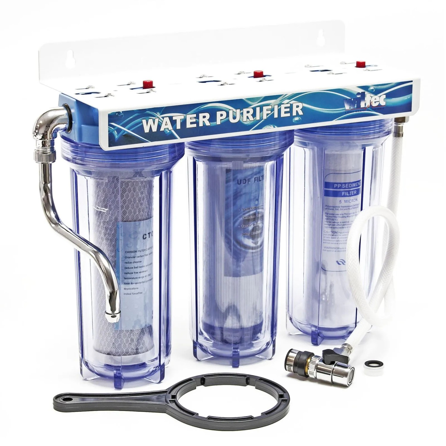 Naturewater Nw-Pr103 3 Stufen Filter 5Μ 2616Mm 3/4 Zoll Sedimentfilter Aktivkohle