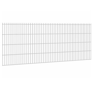 Verzinkter Doppelstabmattenzaun, 83x251cm, Maschen 200x50mm, für Gartenzäune.