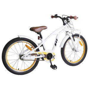 vidaXL Kinderfahrrad 22 Zoll für 7-12 Jahre Alt Weiß 42009316