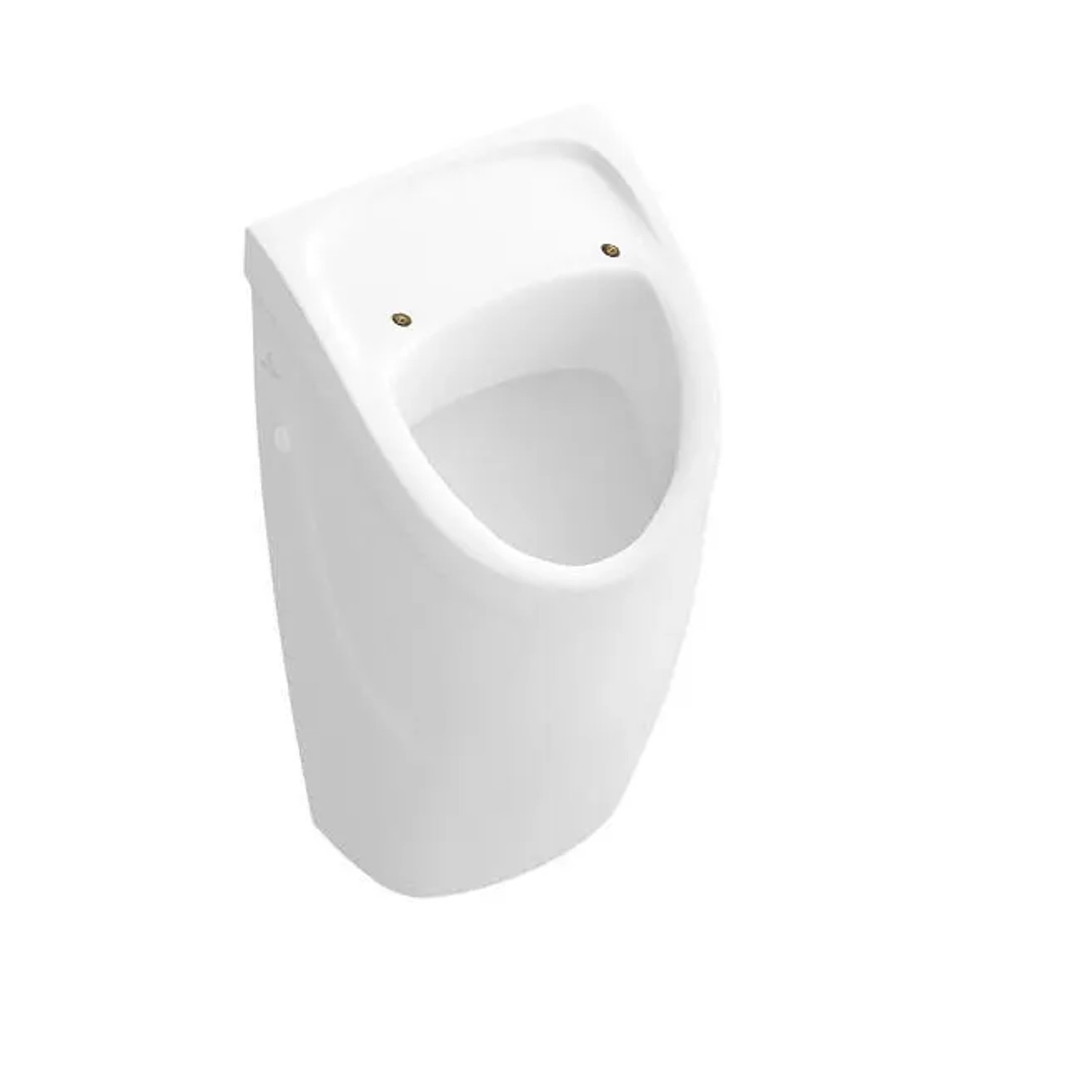 Weißes Villeroy & Boch O.NOVO Absaugurinal aus Keramik. Kompaktes Wand-Urinal für Bad & Gäste-WC.
