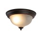 Klassische braune Deckenleuchte Classico mit Opalglas für Lampen & Leuchten.