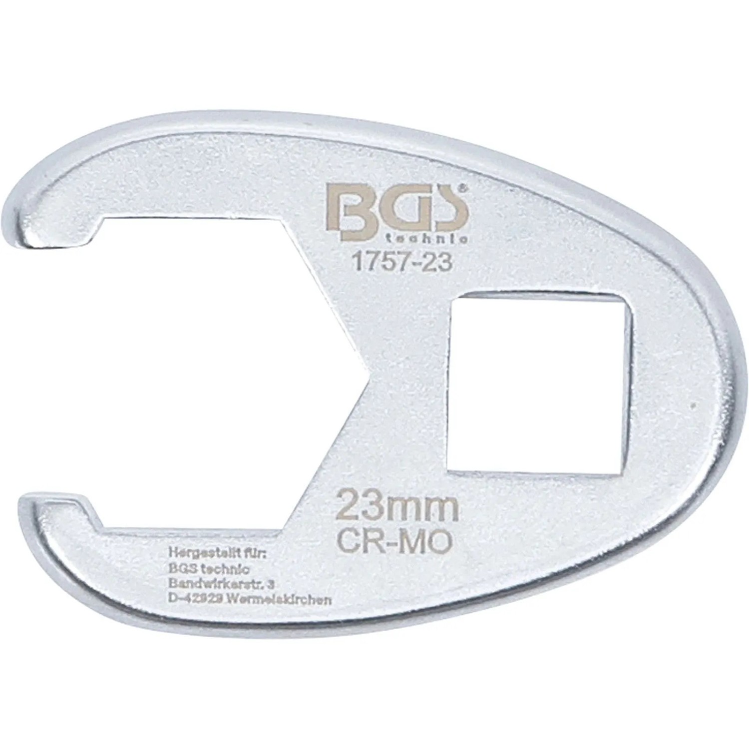 BGS Hahnenfußschlüssel Antrieb Innenvierkant 12 5 Mm  1 2 Zoll  SW 23 Mm 1757 23
