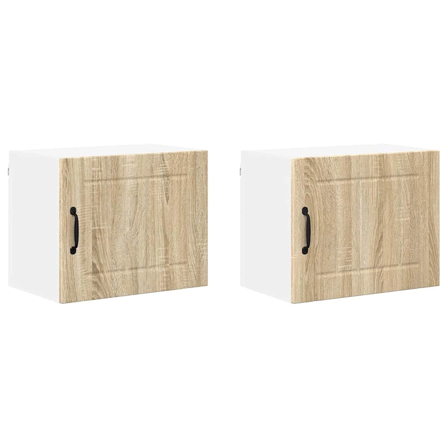 vidaXL Küchenschrank 2 Stk Sonoma-Eiche 50 x 31 x 40 cm Holzwerkstoff 88489 günstig online kaufen