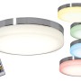 Dimmbare LED-Deckenleuchte Paris mit Farbwechsel und Fernbedienung.