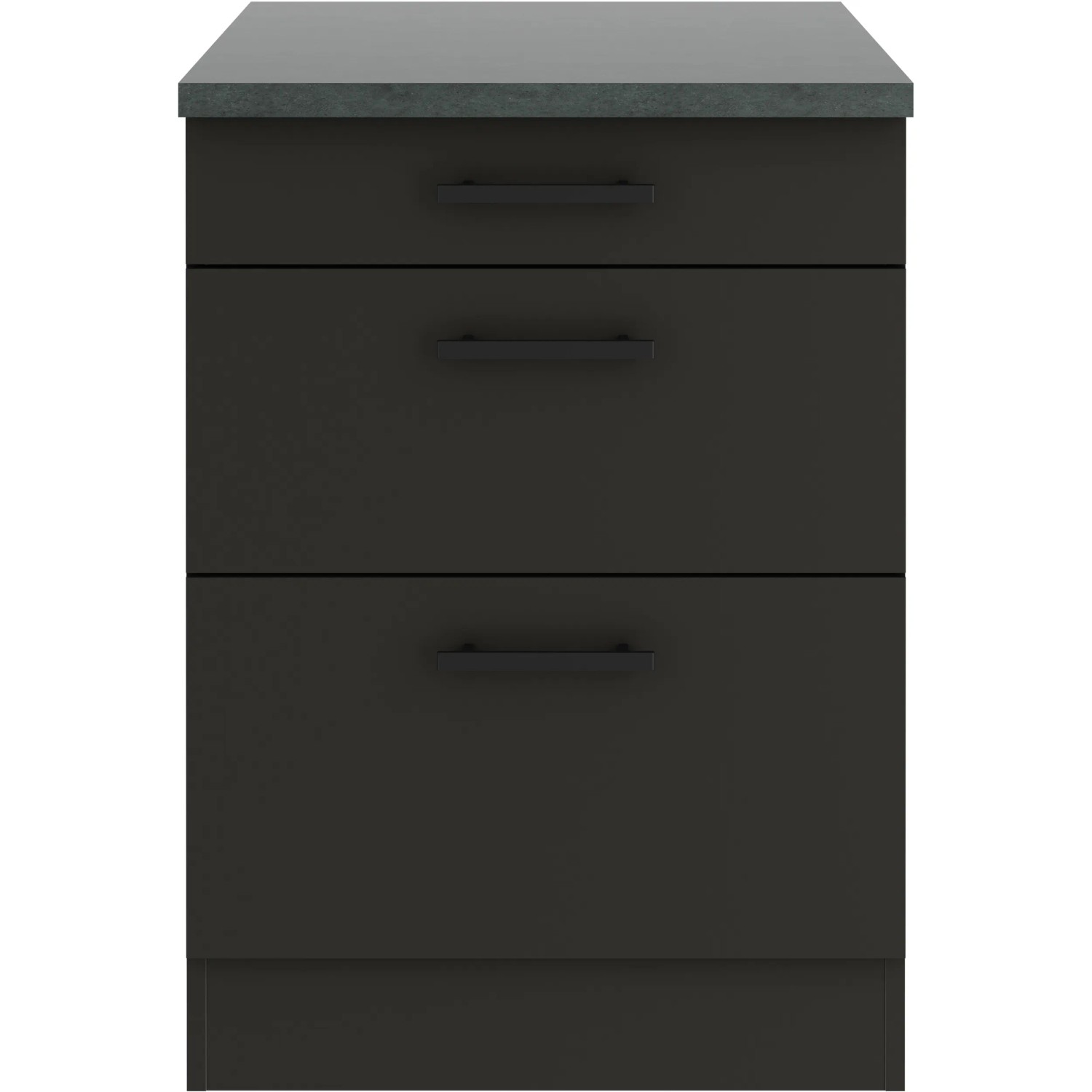 OPTIFIT Madrid420 Küchen-Unterschrank 60 cm Anthrazit Matt